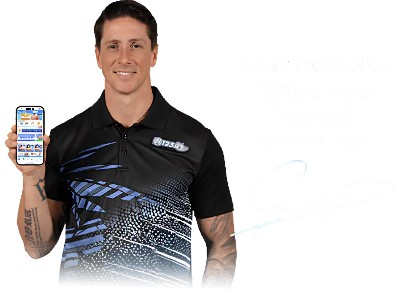 Frenando Torres đại sứ thương hiệu 123B nhà cái uy tín