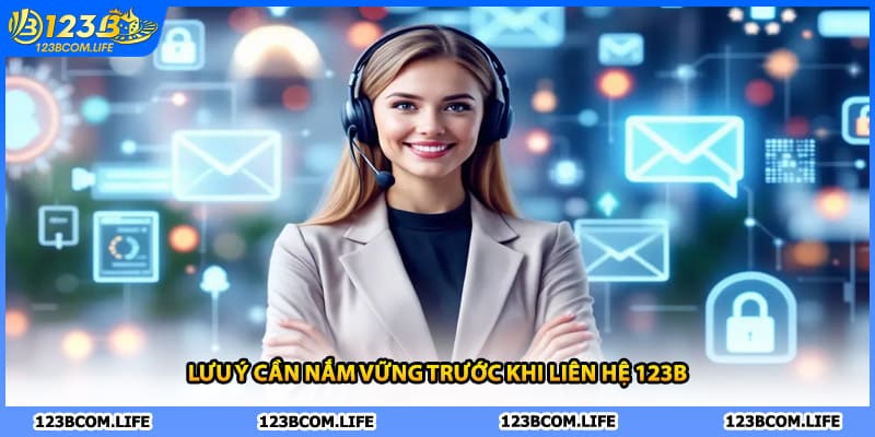 Lưu ý cần nắm vững trước khi liên hệ 123B