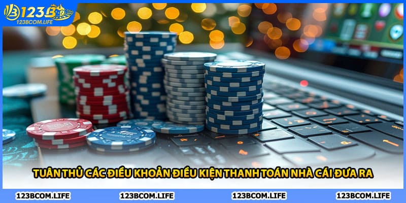 Tuân thủ các điều khoản điều kiện thanh toán nhà cái đưa ra 